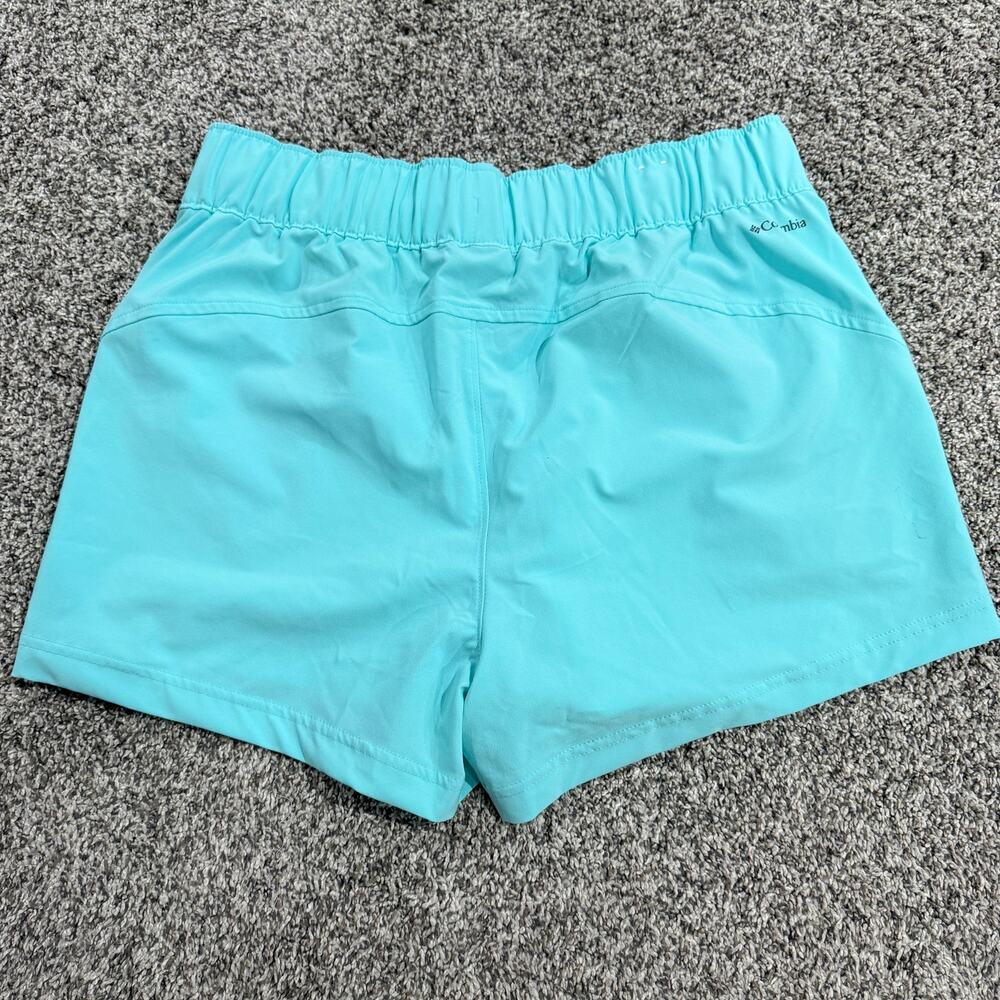 Women's Columbia Aqua Light Blue 3" Inseam, Size Large (L) - Picture 4 of 6